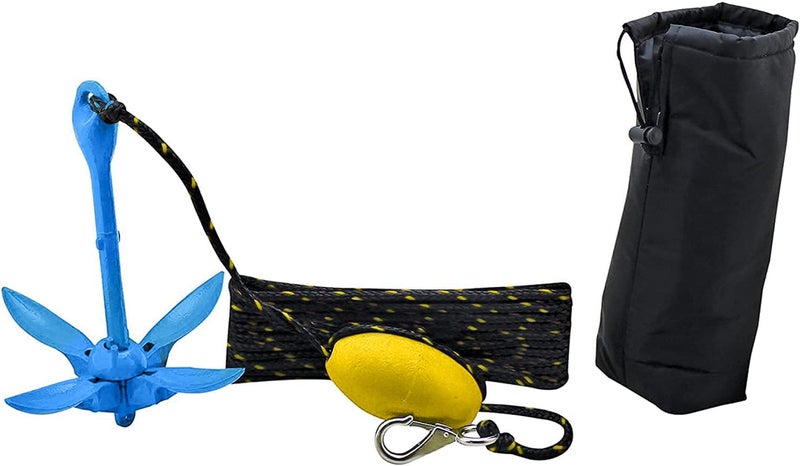XIALUO Marine Kayak Anchor Kits 3.5 lb Folding Anchor Accessories with 30 ft Rope for Fishing Kayaks  Canoe  Jet Ski  SUP Paddle Board and Small Boats - Image 4